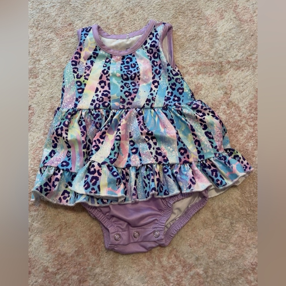 Pete + Lucy Pastel Leopard Print Kids Top